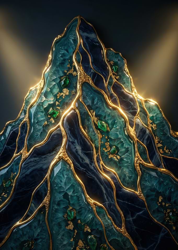 Abstract Gemstone Mountain