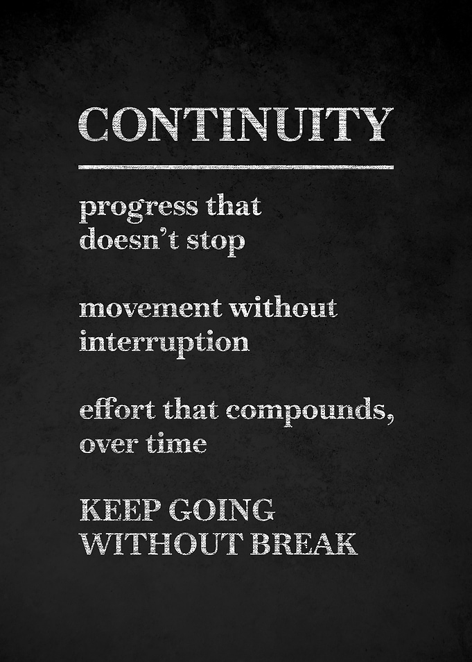 Continuity Motivational Poster