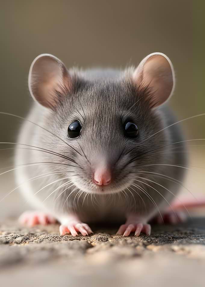 Close-up of a cute mouse