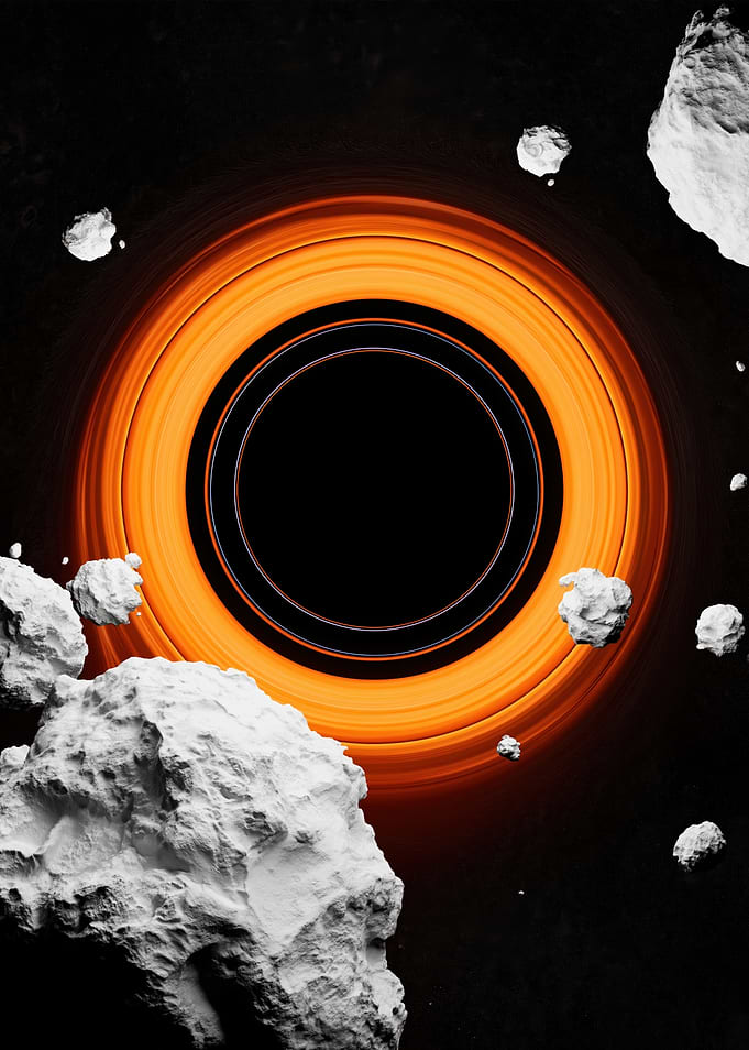 Black Hole and Asteroids