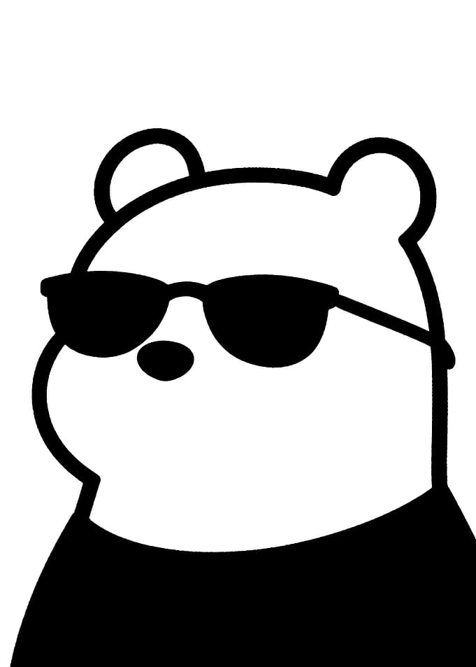 Panda Wearing Sunglasses