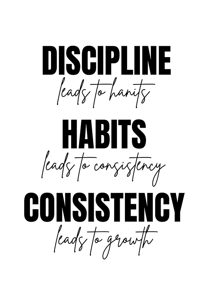 Discipline leads to growth quote