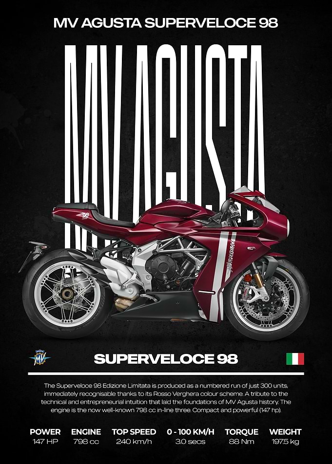 MV Agusta Superveloce 98 Motorcycle