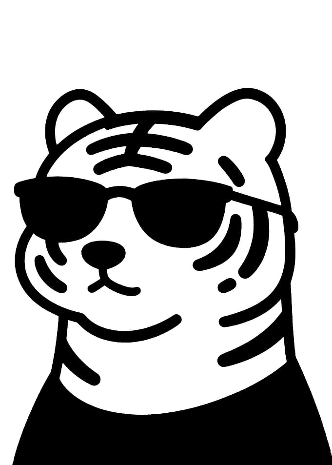 Cool Tiger Wearing Sunglasses