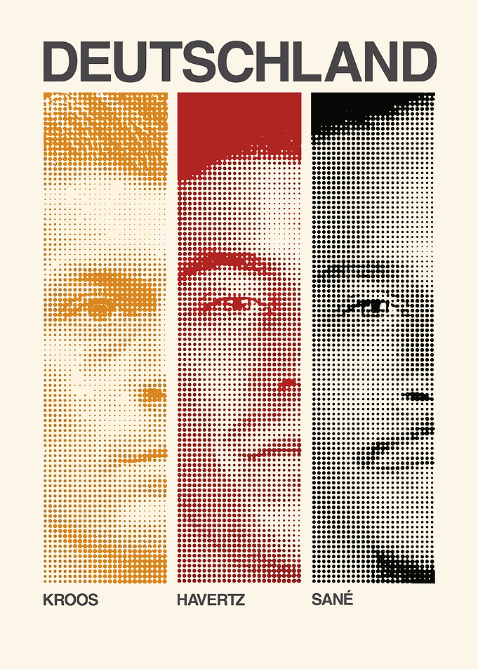 Deutschland Football Players Poster