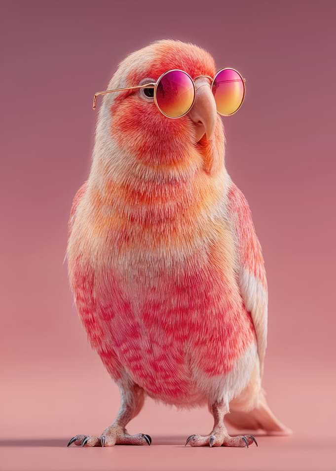 Cool Bird Wearing Sunglasses