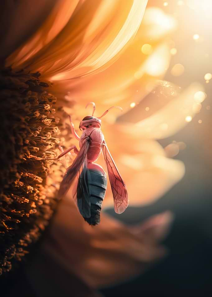 Wasp on a Sunflower