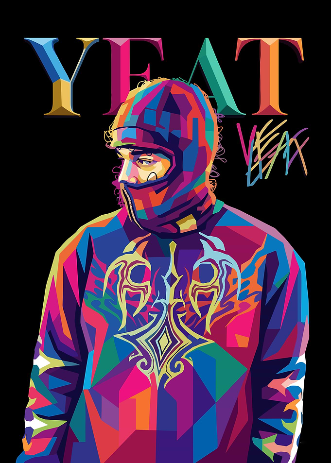 Yeat WPAP Portrait