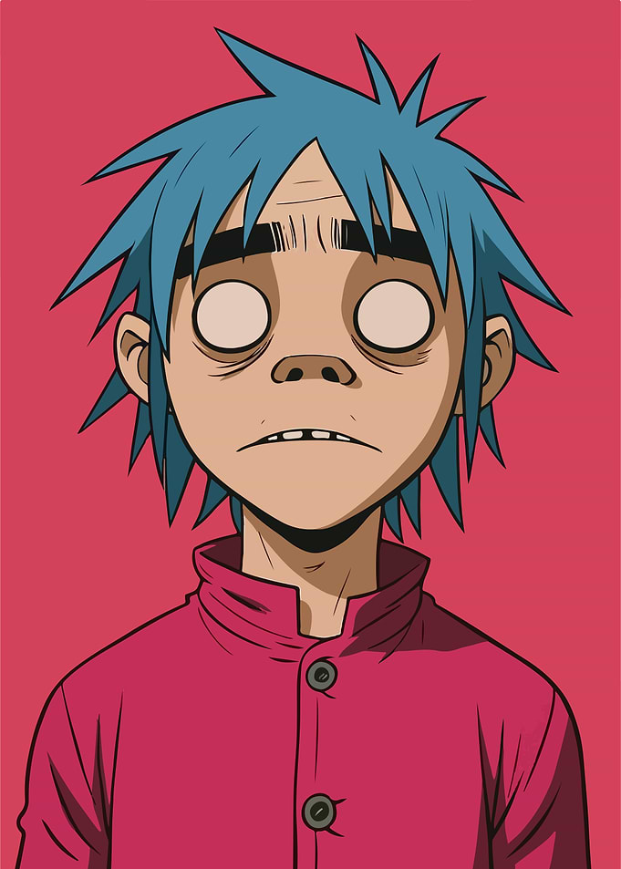 Gorillaz Character Portrait