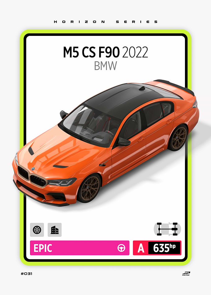 BMW M5 CS F90 2022 Car Card