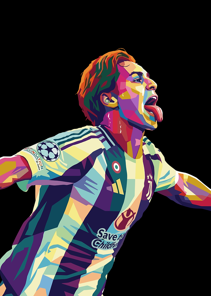 Kenan Yıldız Juventus Pop Art
