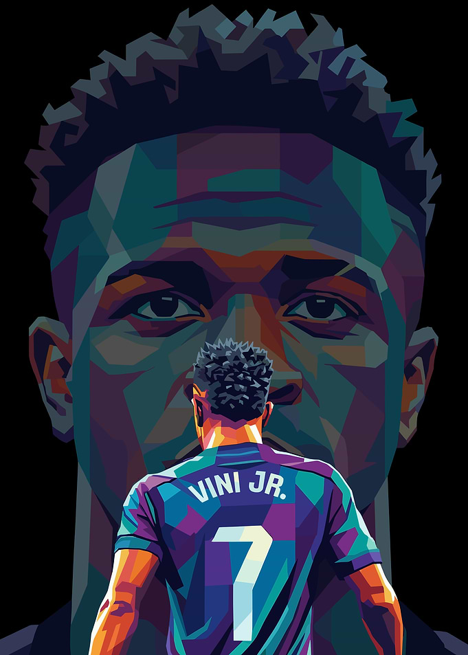 Vinicius Jr. Pop Art Portrait
