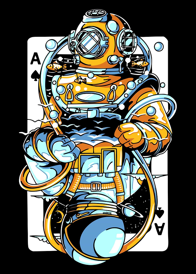 Diver Ace of Spades