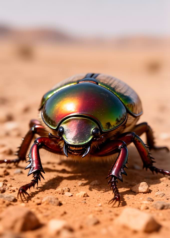 Close-up of a Metallic Beetle