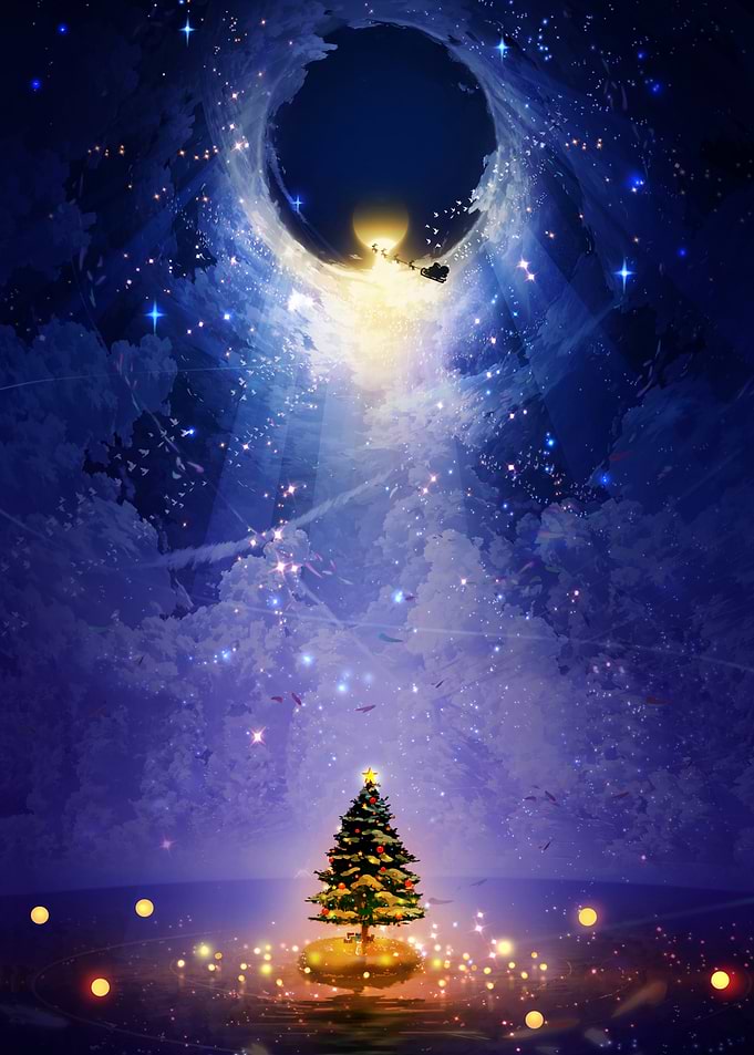 Magical Christmas Night Sky