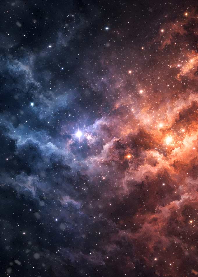 Cosmic Nebula with Stars