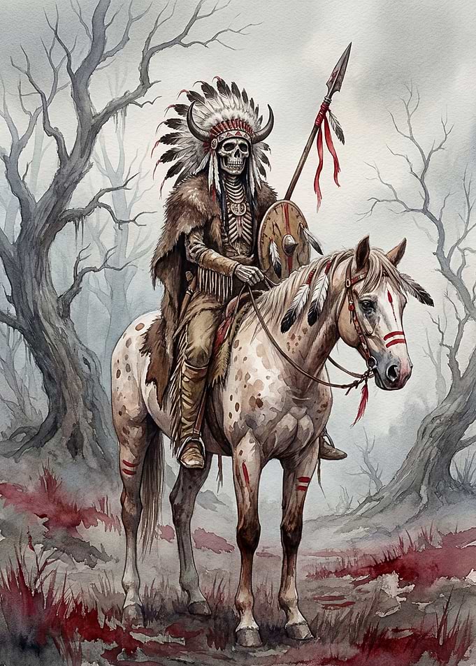 Skeleton Warrior on Horseback