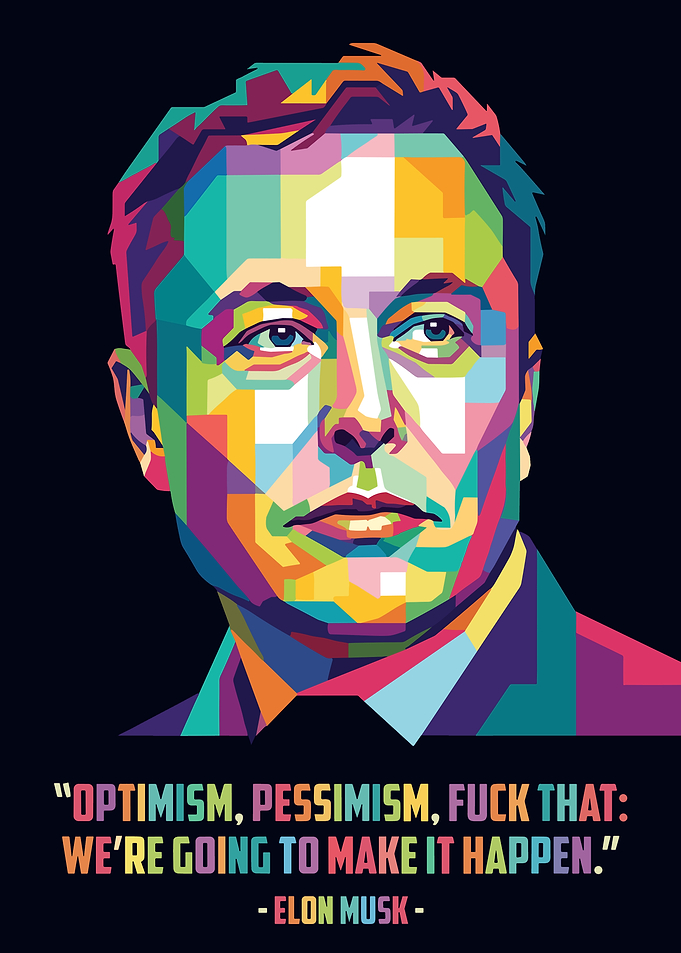 Elon Musk Pop Art Portrait