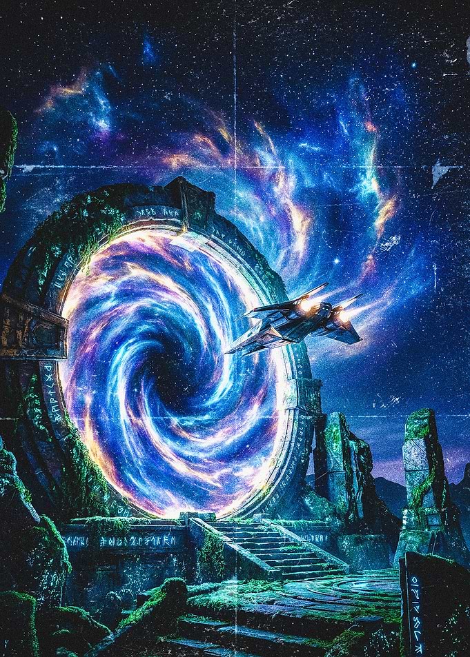 Sci-fi spaceship portal