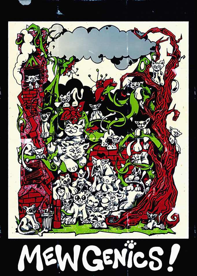MewGenics Cats and Plants Illustration