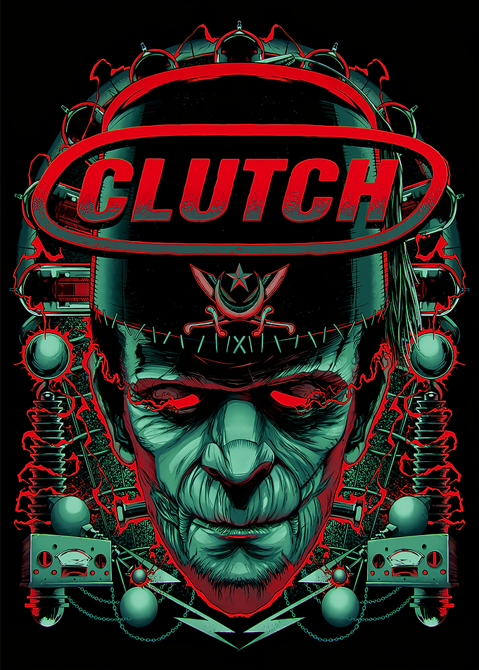 Clutch Frankenstein Monster Art