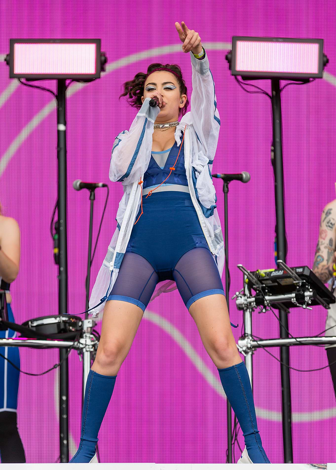 Charli XCX Performing on Stage
