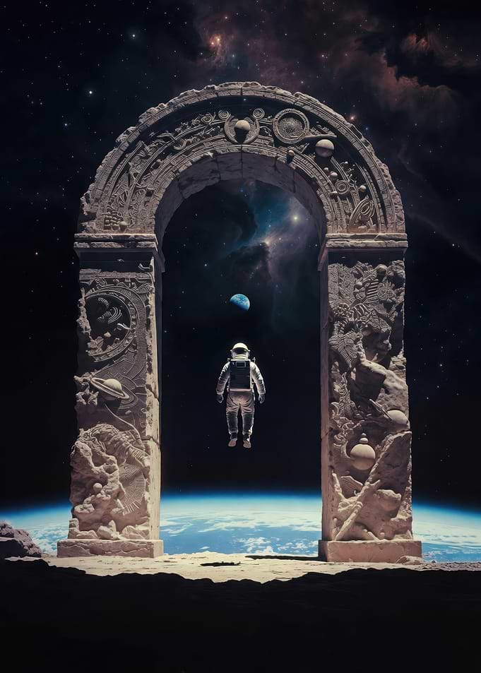 Astronaut in Space Archway
