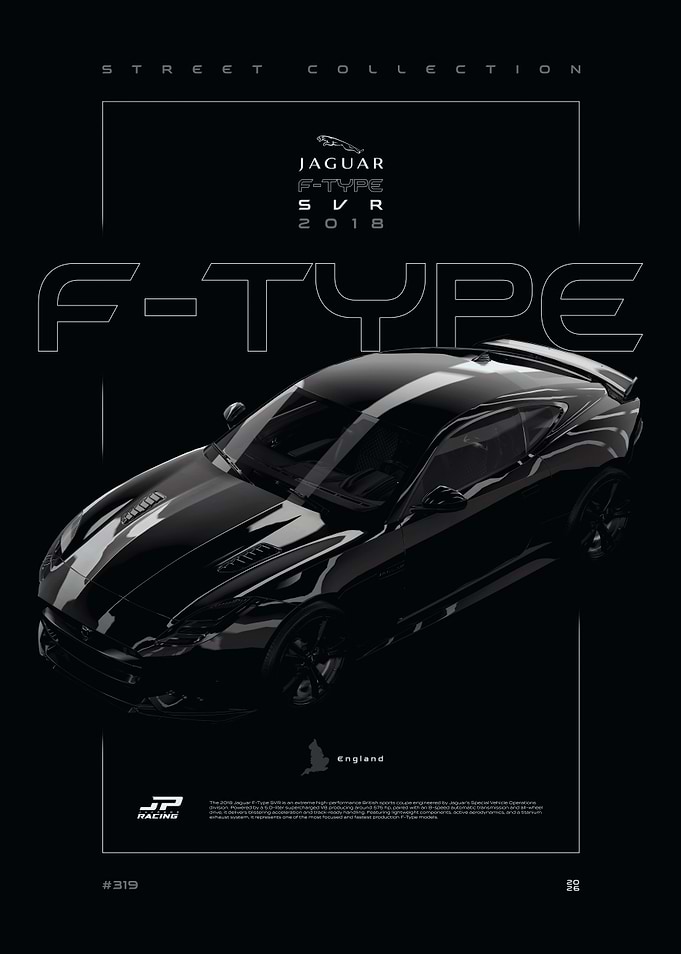 Jaguar F-Type SVR 2018 Poster