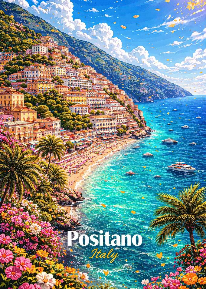 Positano Italy Coastal Town