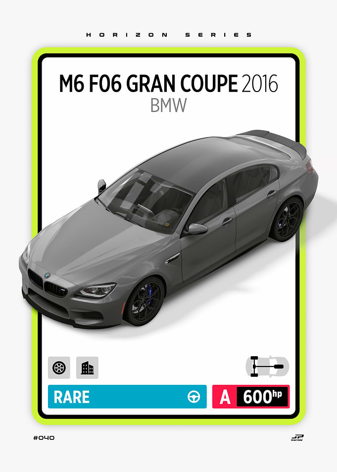 BMW M6 F06 Gran Coupe 2016 Card