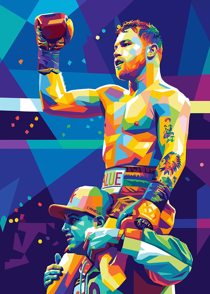 Canelo Alvarez Boxing Victory Pop Art