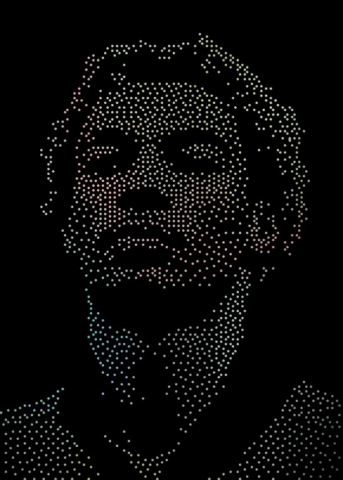 hugo Dot Portrait