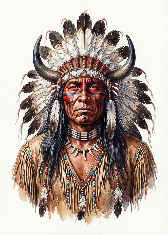 Native American Chief Portrait