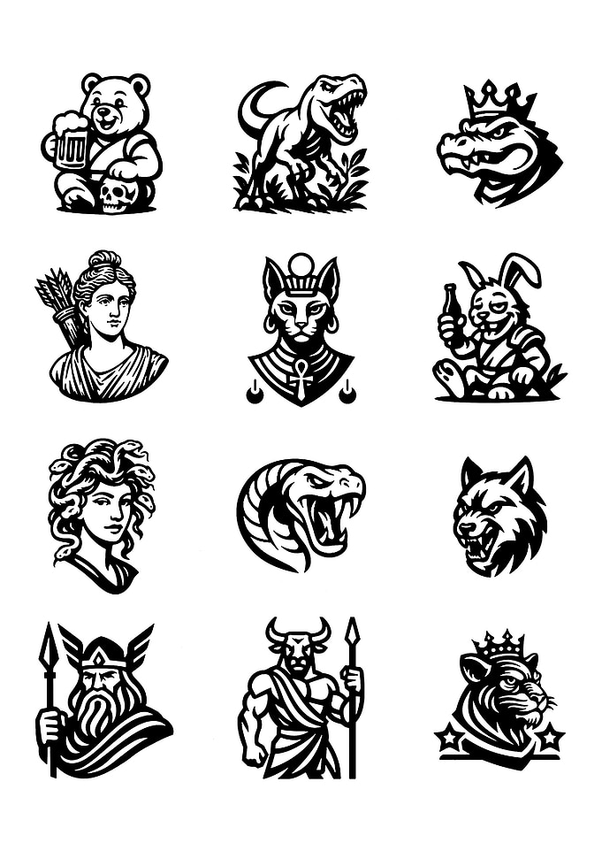 Mythological and Animal Icons