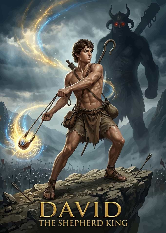 David the Shepherd King vs. Goliath
