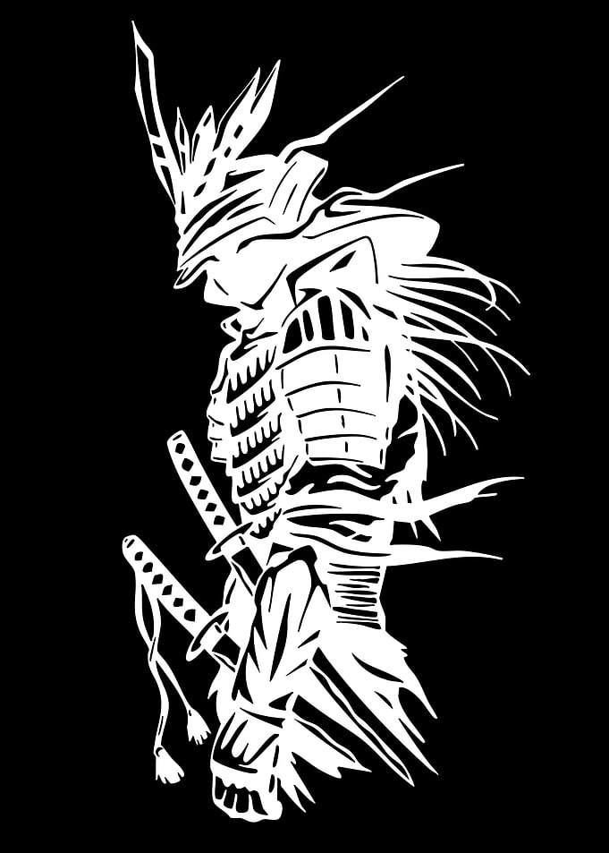 Samurai Warrior Silhouette