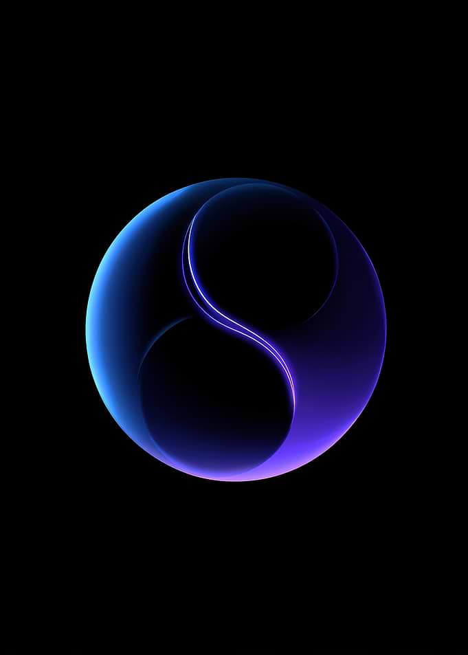 Abstract Blue and Purple Swirl