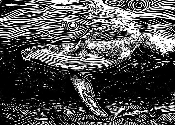 Celestial Leviathan Stylized Whale