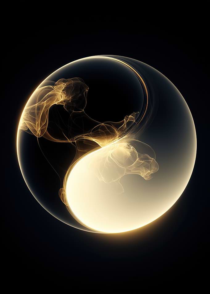 Abstract Yin Yang Symbol