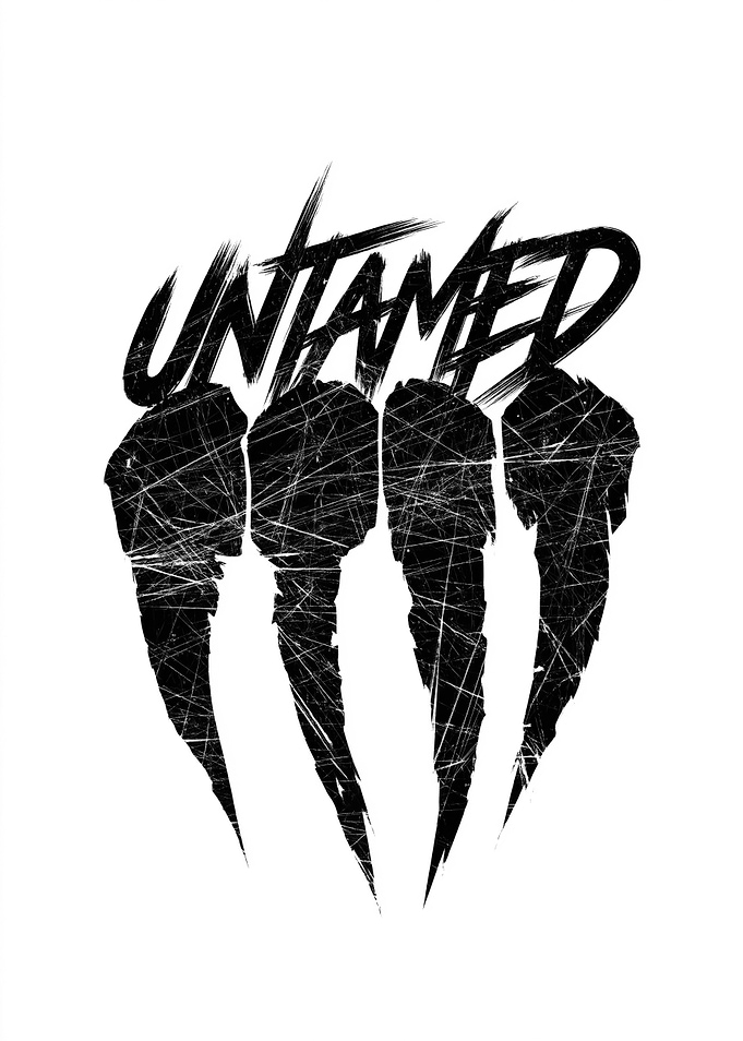 Untamed Claw Marks Text Art