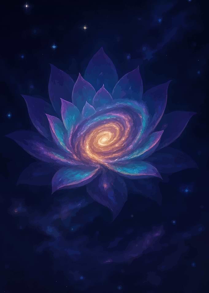 Cosmic Lotus Flower