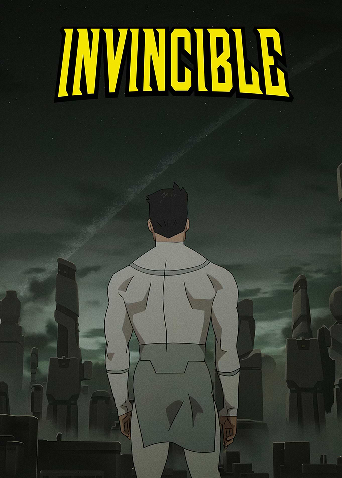 Invincible Character in Ruined Landscape