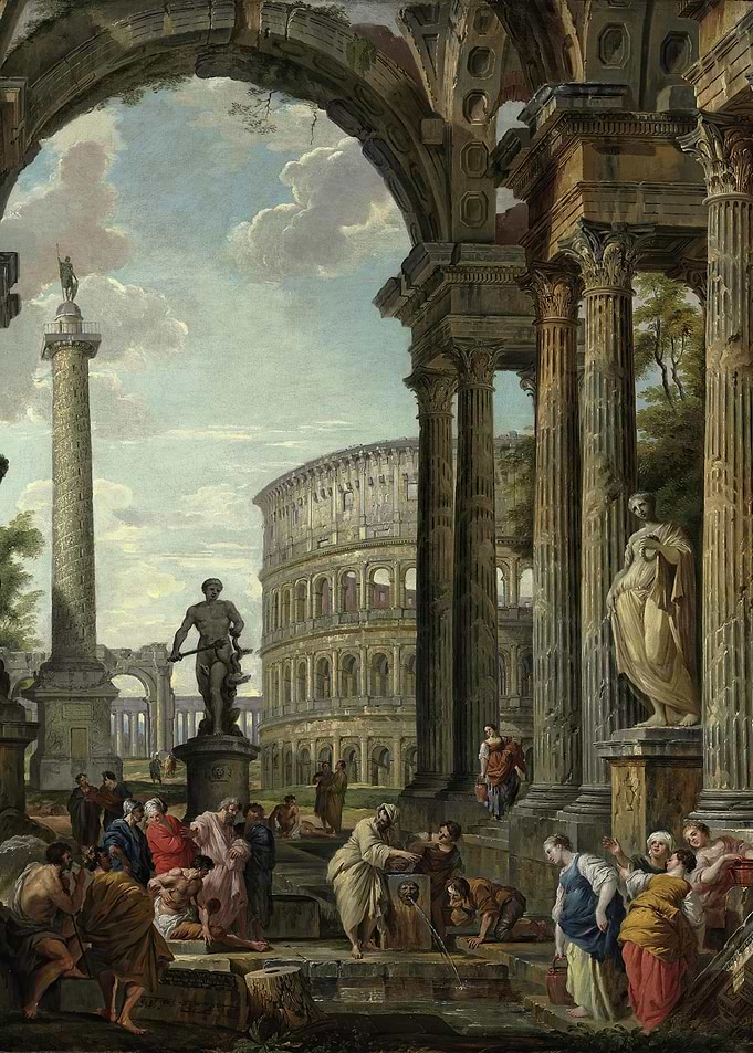 Roman Ruins with Figures