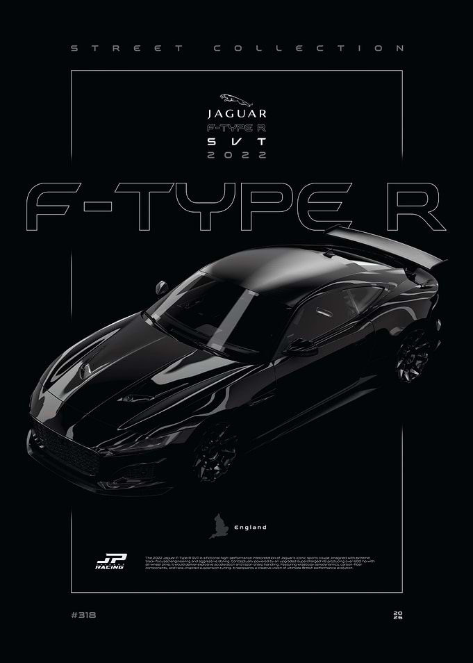 Jaguar F-Type R Poster