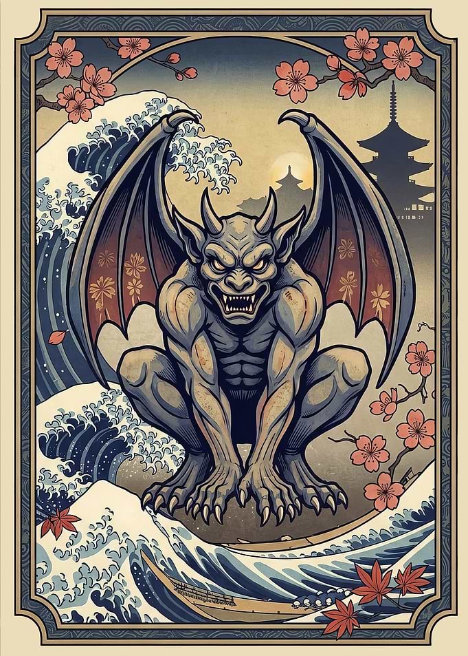 Gargoyle on Japanese Wave