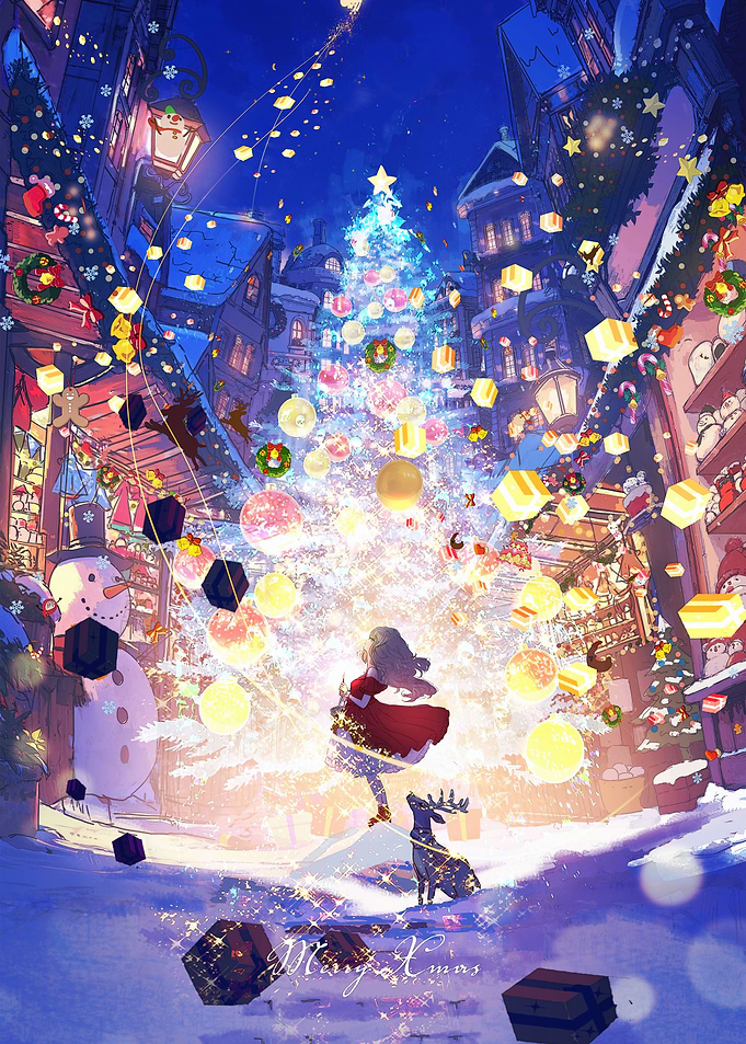Magical Christmas Street Scene