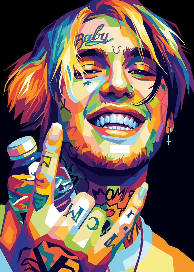 Pop Art Portrait of Lil Peep