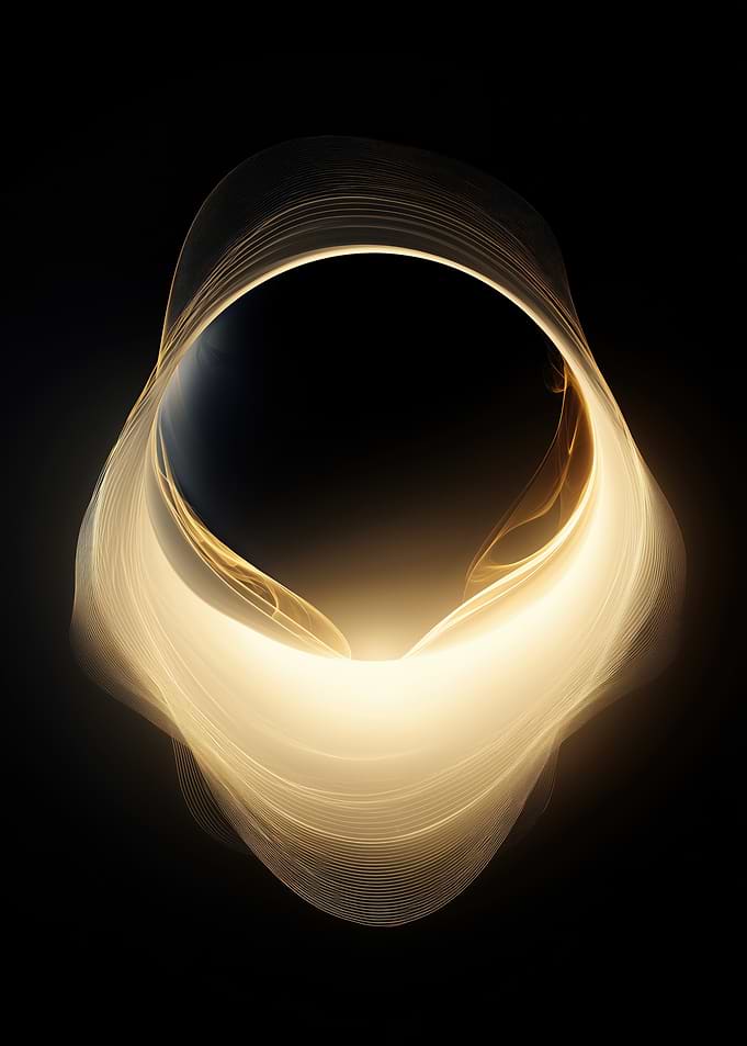 Abstract Golden Light Swirl