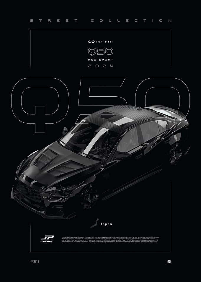 Infiniti Q50 Red Sport 2024