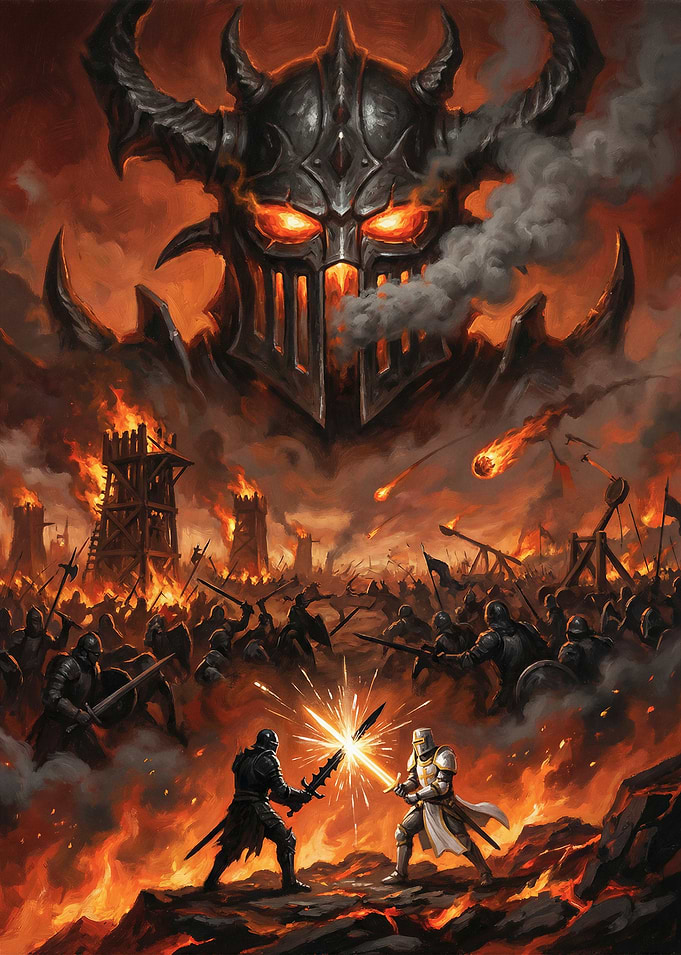Epic Fantasy Battle Scene